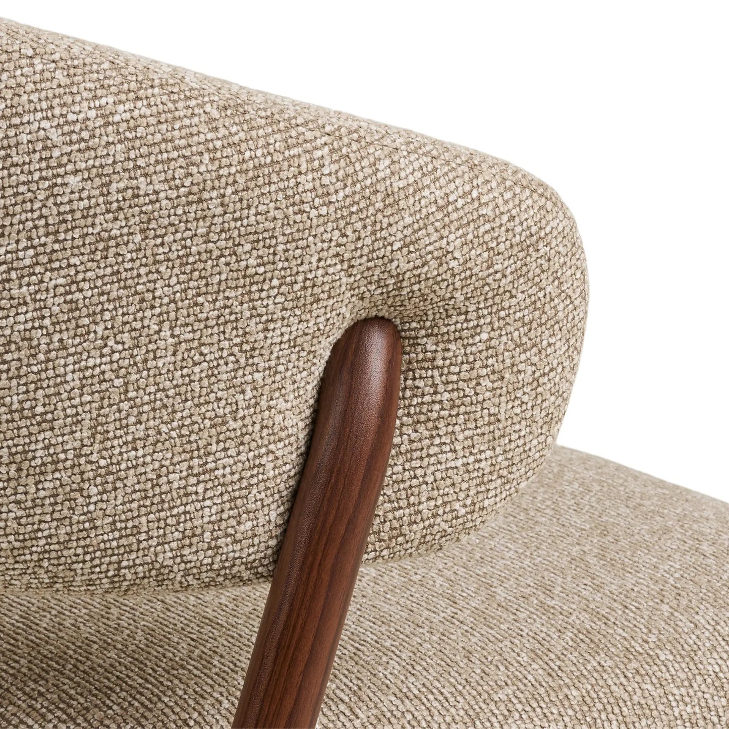 House Nordic Cavi Matstol 2-Pack, Sand/Valnöt