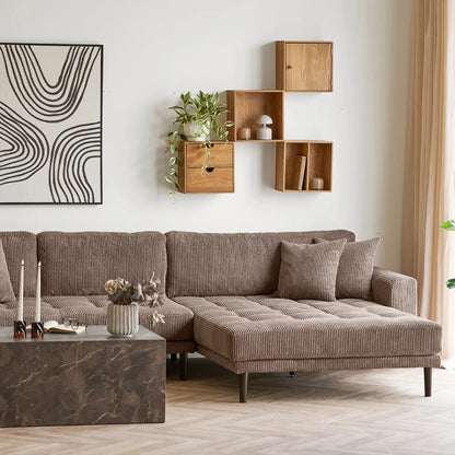 House Nordic Lido Loungesoffa Höger, Brun