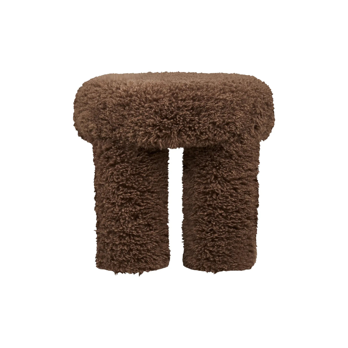 House Nordic Gisborne Puff Ø42x38 cm, Brun