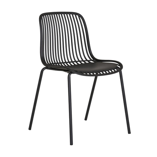 House Nordic, Branson Matstol 4-Pack, Svart