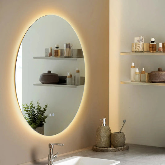 House Nordic Kiama Spegel Ø80 cm, Glas