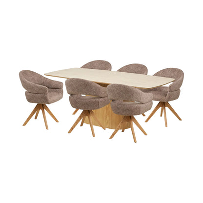 House Nordic Noli & Dover Matgrupp, Natur/Sten/Brun