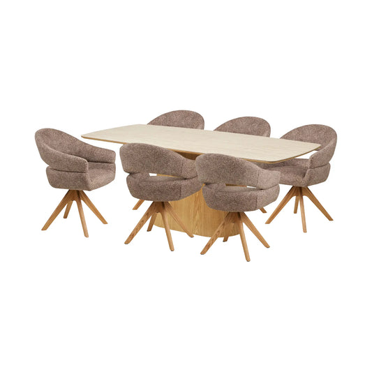 House Nordic Noli & Dover Matgrupp, Natur/Sten/Brun