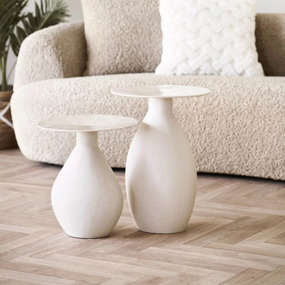 House Nordic Calais Sidobord 50 cm, Offwhite