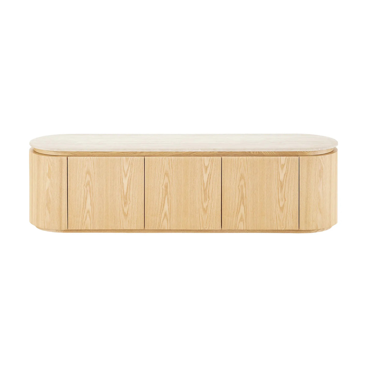 House Nordic Larvik TV-bänk 160x40x45 cm, Natur/Offwhite