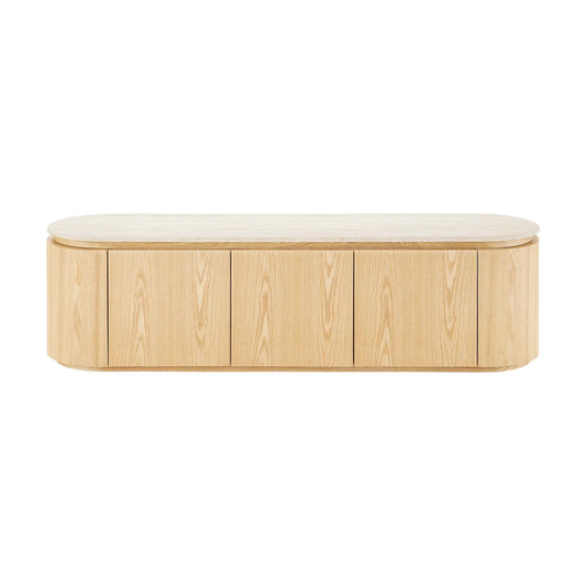 House Nordic Larvik TV-bänk 160x40x45 cm, Natur/Offwhite