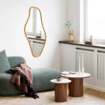 House Nordic Noli Sidobord 40 cm, Vit/Mörkbrun