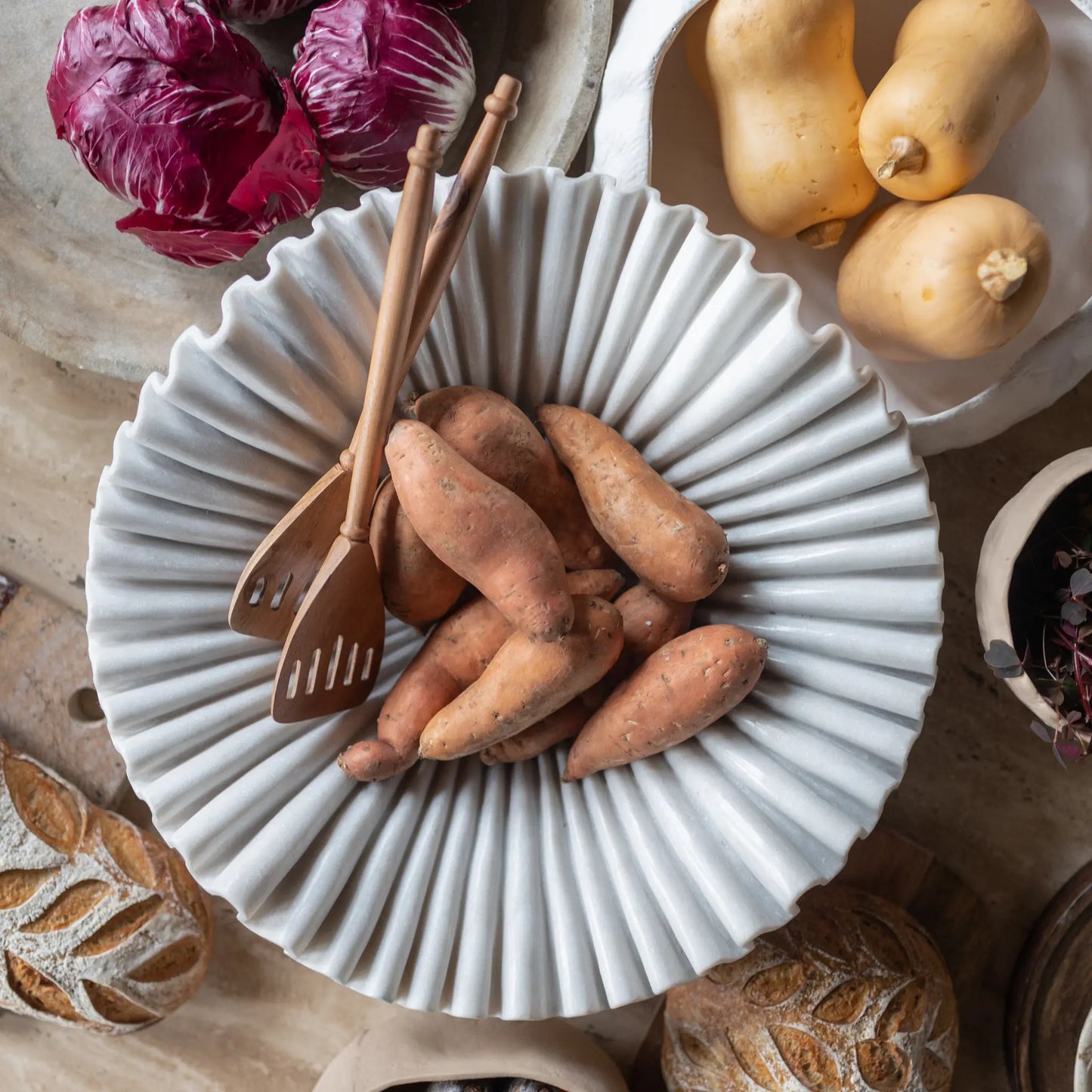 Jakobsdals Anemone Skål, Vit