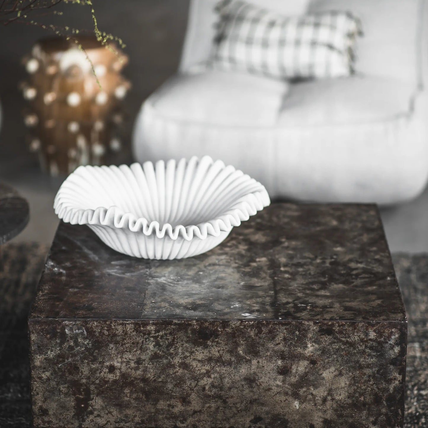 Jakobsdals Anemone Skål, Vit