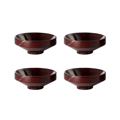 Lene Bjerre Marnine Skål 4-pack Ø14 cm, Mörkröd