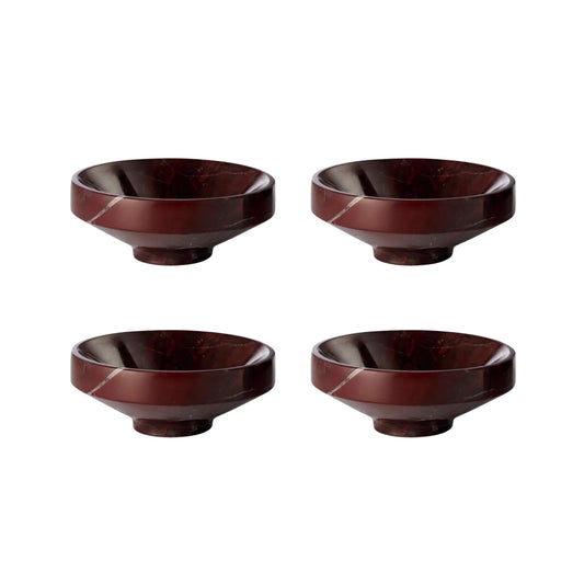 Lene Bjerre Marnine Skål 4-pack Ø14 cm, Mörkröd