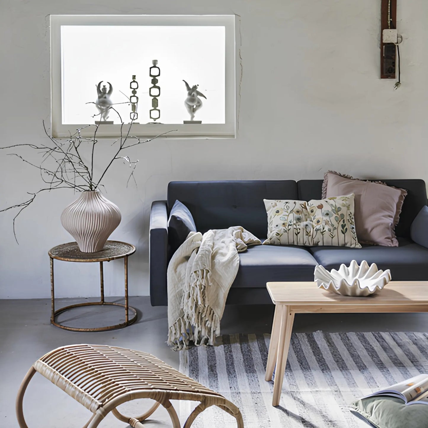 Lene Bjerre Norah Sidobord Ø60 cm, Natur