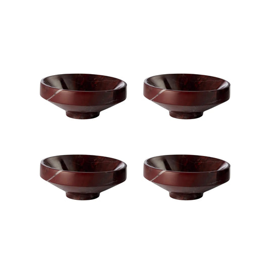 Lene Bjerre Marnine Skål 4-pack Ø10 cm, Mörkröd