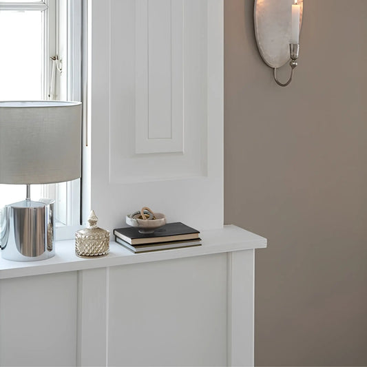 Lene Bjerre Sophine Bordslampa Ø26 cm, Krom/Linne