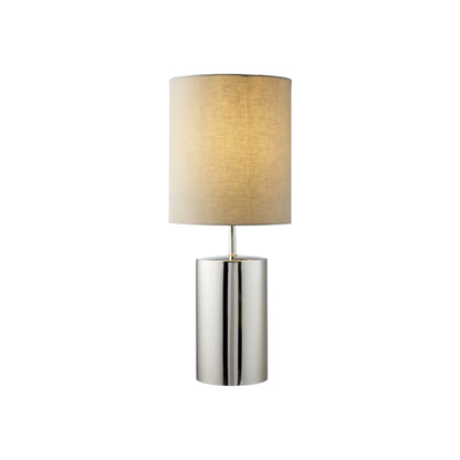 Lene Bjerre Sophine Bordslampa Ø22 cm, Krom/Linne
