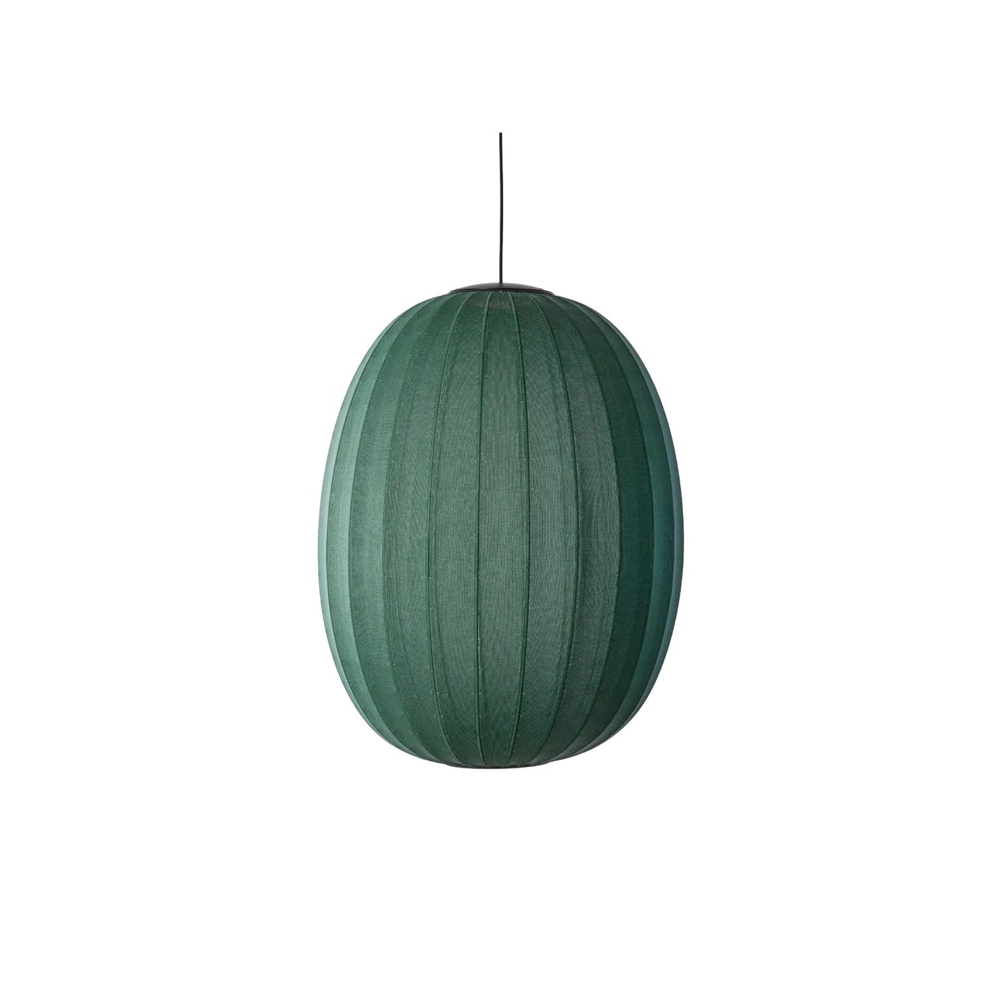 Made by Hand Knit-Wit Taklampa 65 Hög Oval LED, Tweedgrön