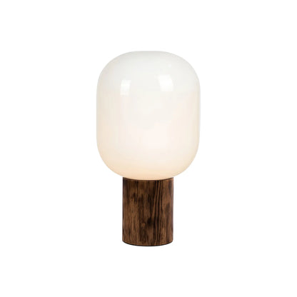 Markslöjd Skene Bordlampa 1 l, Vit/Bränt Trä