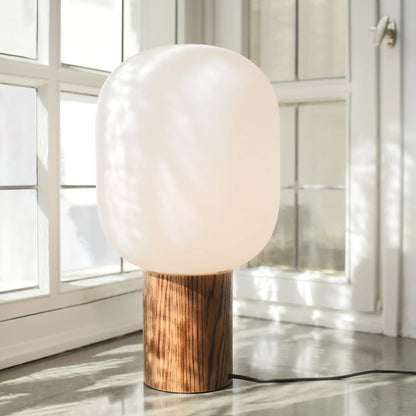 Markslöjd Skene Bordlampa 1 l, Vit/Bränt Trä