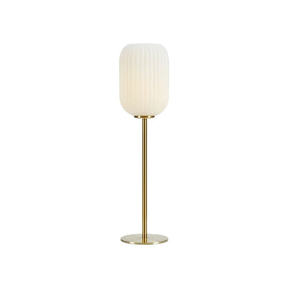 Markslöjd Cava Bordlampa 1 l Borstad, Mässing/Vit