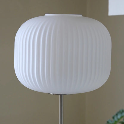 Markslöjd Sober Bordlampa 1 l, Vit/Satin Nickel