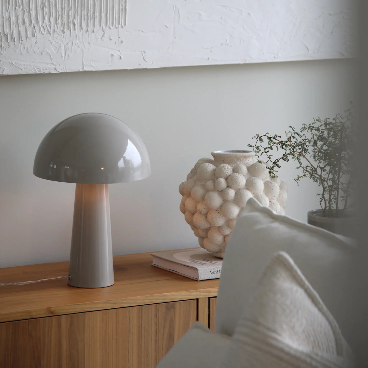 Markslöjd Mantar Bordlampa 1 l, Grå
