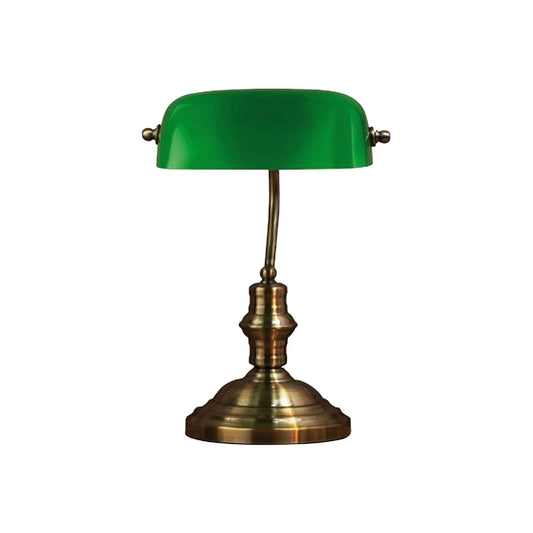 Markslöjd Bankers Bordlampa 42 cm 1 l, Oxid/Grön
