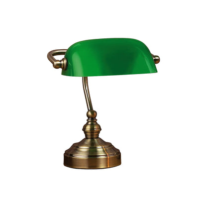 Markslöjd Bankers Bordlampa 25 cm 1 l, Oxid/Grön