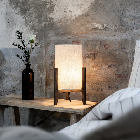 Markslöjd Eruca Bordlampa 1 l 39 cm, Betsad Brun/Beige