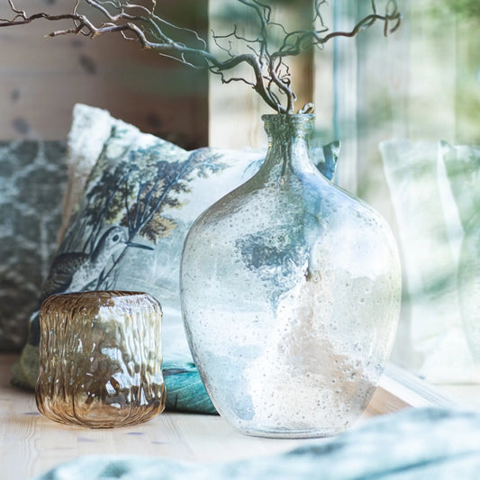 Mogihome, Pebble Vas Stor, Klar-Silvra Home