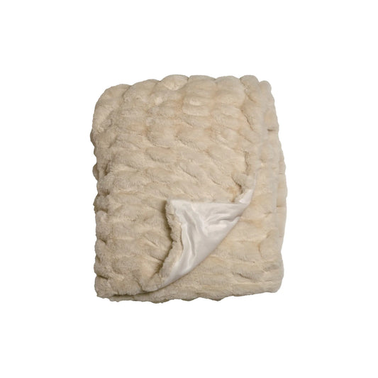 Mogihome, Fluffy Pläd, Creme