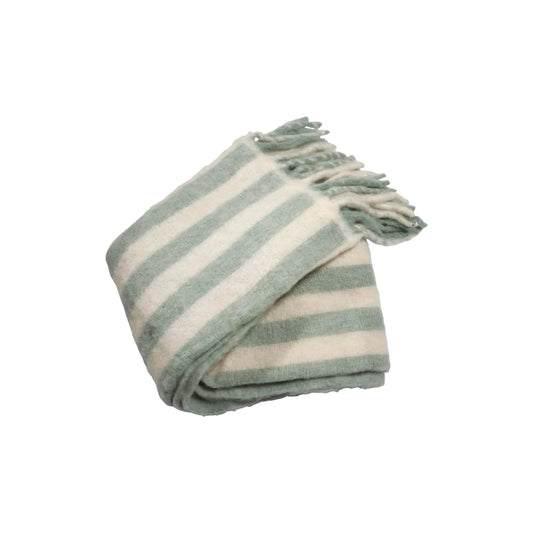 Mogihome, Stripe Pläd Morgan, Creme/Mint