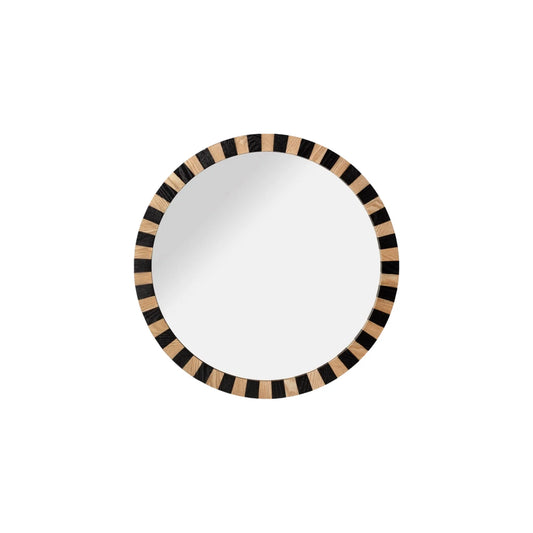 Mogihome, Enzo Rund Spegel, Natur/Svart