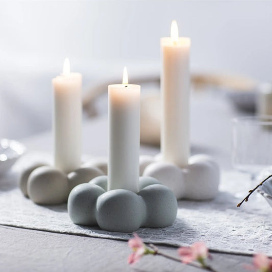 Mogihome, Daisy Ljusstake, Aqua-Silvra Home