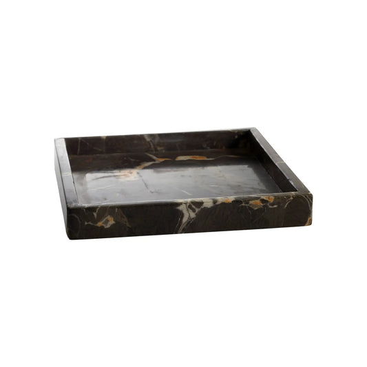 Mogihome, Marmor Bricka Fyrkantig, Brun