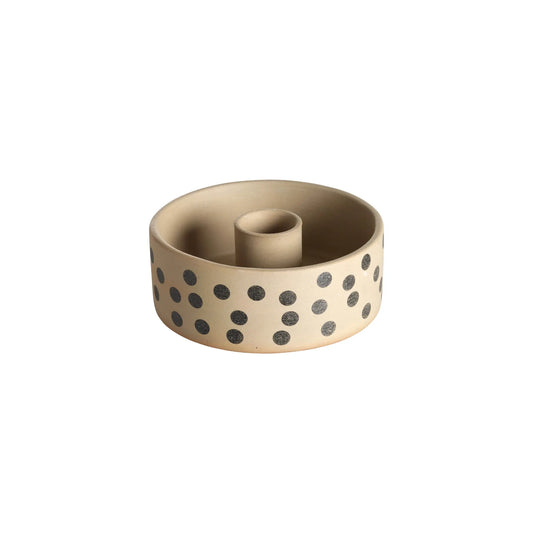 Mogihome, Dotty Ljusstake, Beige/Svart