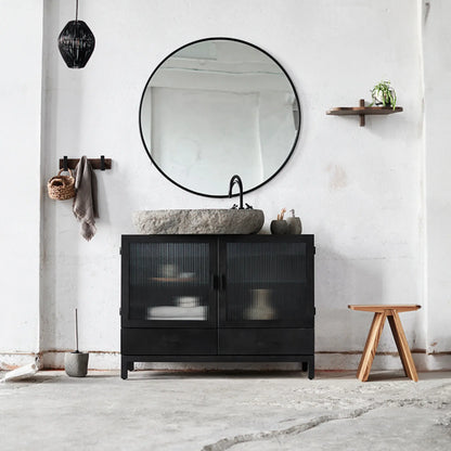 Muubs Copenhagen Väggspegel Ø110 cm, Svart