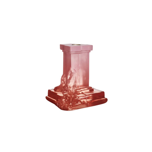 Kosta Boda, Rocky Baroque Ljusstake 15 cm, Spicy Rose