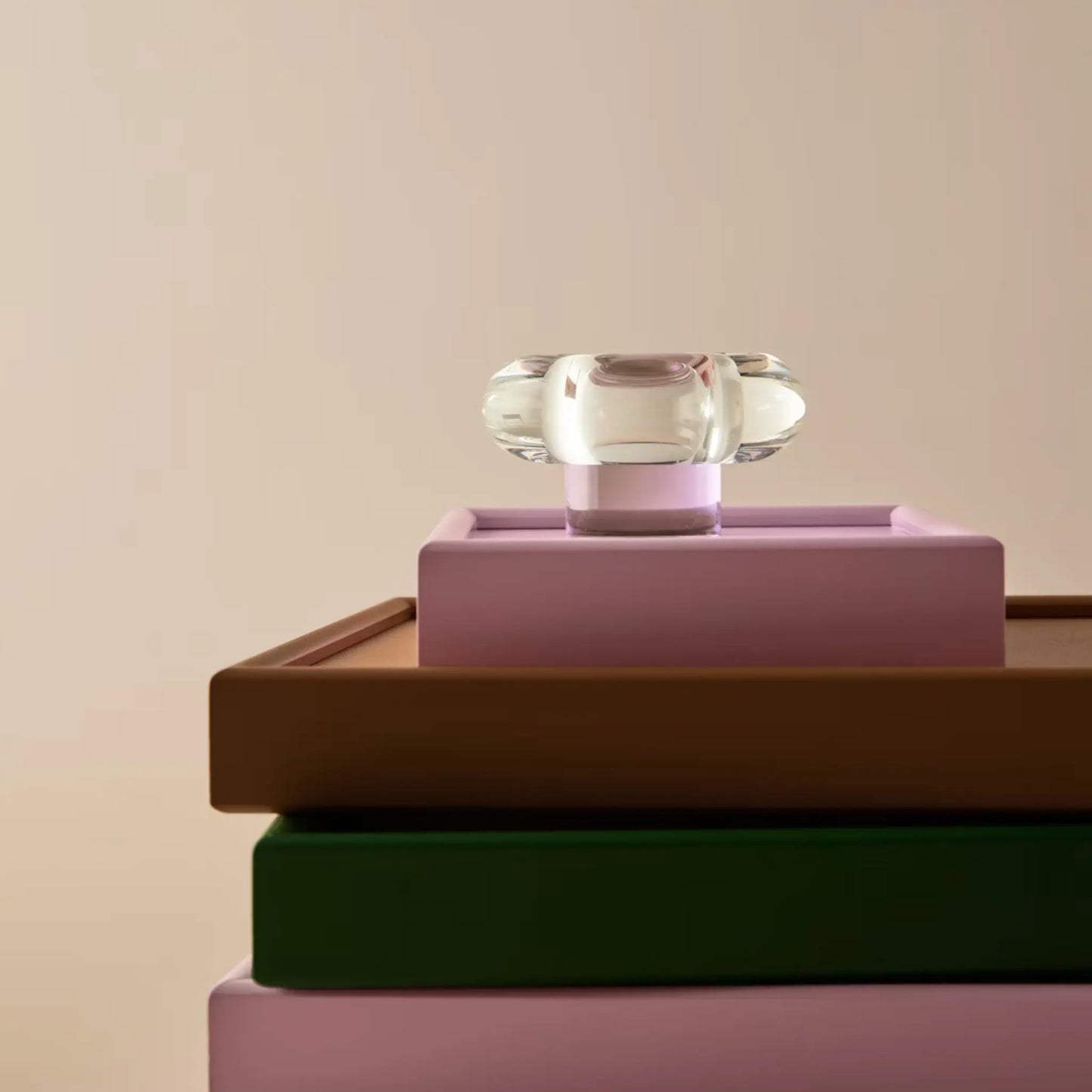 Kosta Boda, Orion Ljuslykta 6,3 cm, Rosa