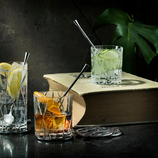 Orrefors, City Underlägg 8,4 cm 4-Pack, Rostfritt Stål-Silvra Home