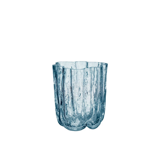 Kosta Boda, Crackle Vas Circular 12,1 cm, Blå