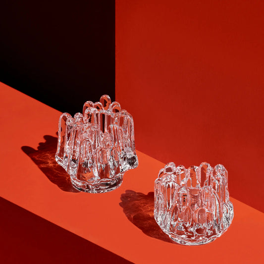 Kosta Boda, Polar Ljuslykta 11,2 cm, Klar-Silvra Home