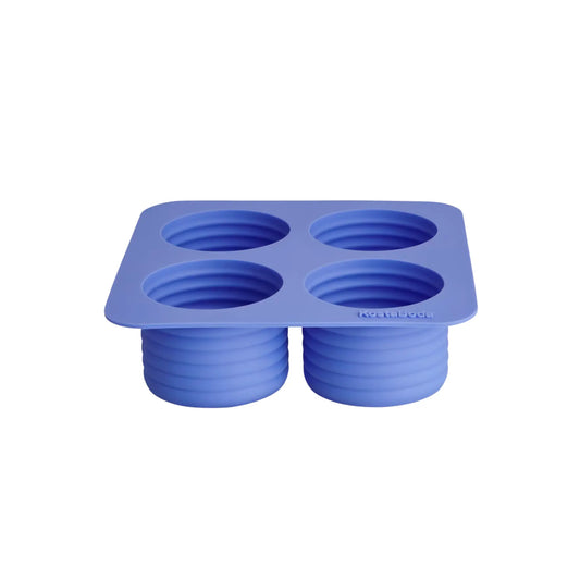 Kosta Boda, Viva Iskubsform 4 st 13 cl, Havsblå