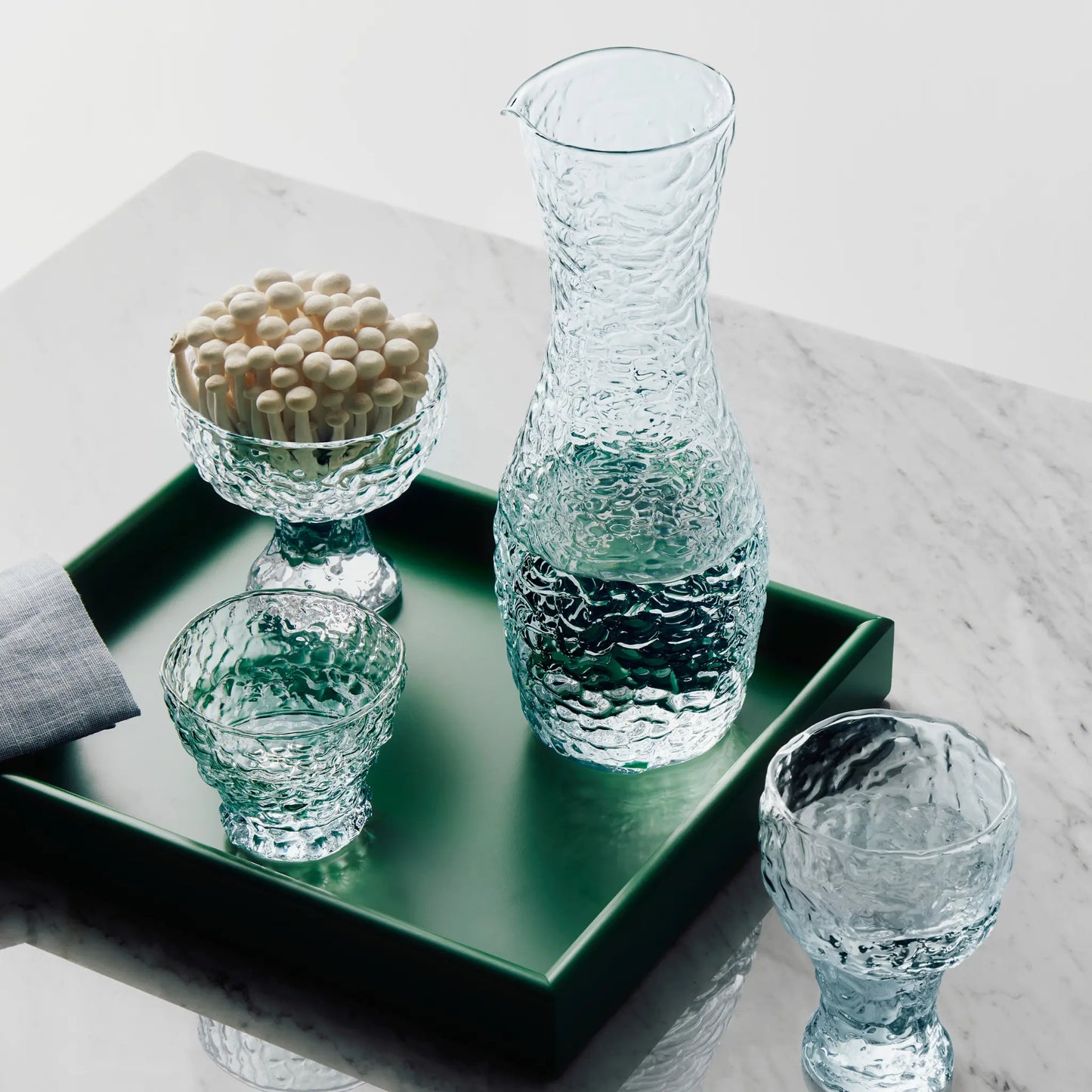 Kosta Boda, Moss Karaff Circular 1,42 L, Blå