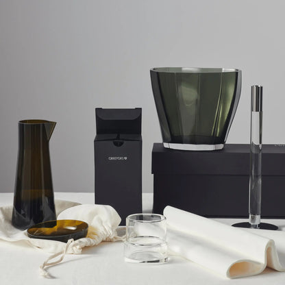 Orrefors, Reed Vas 17,5 cm, Mossgrön