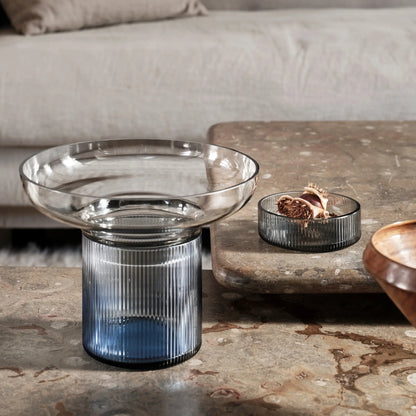 Orrefors, Ensemble Vas 15 cm, Blå/grå