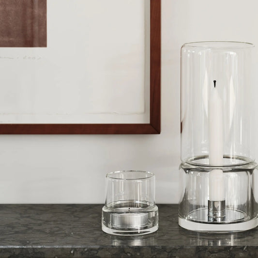 Orrefors, Tou Ljuslykta 8,4 cm, Klar-Silvra Home