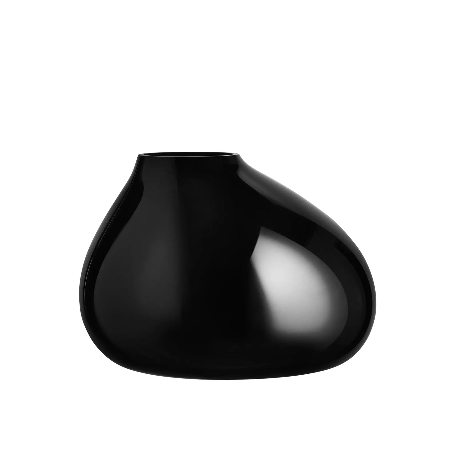 Orrefors, Ebon Vas 24 cm, Svart