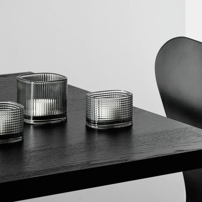 Orrefors, Magica Ljuslykta Super Ellipse 5 cm, Grå