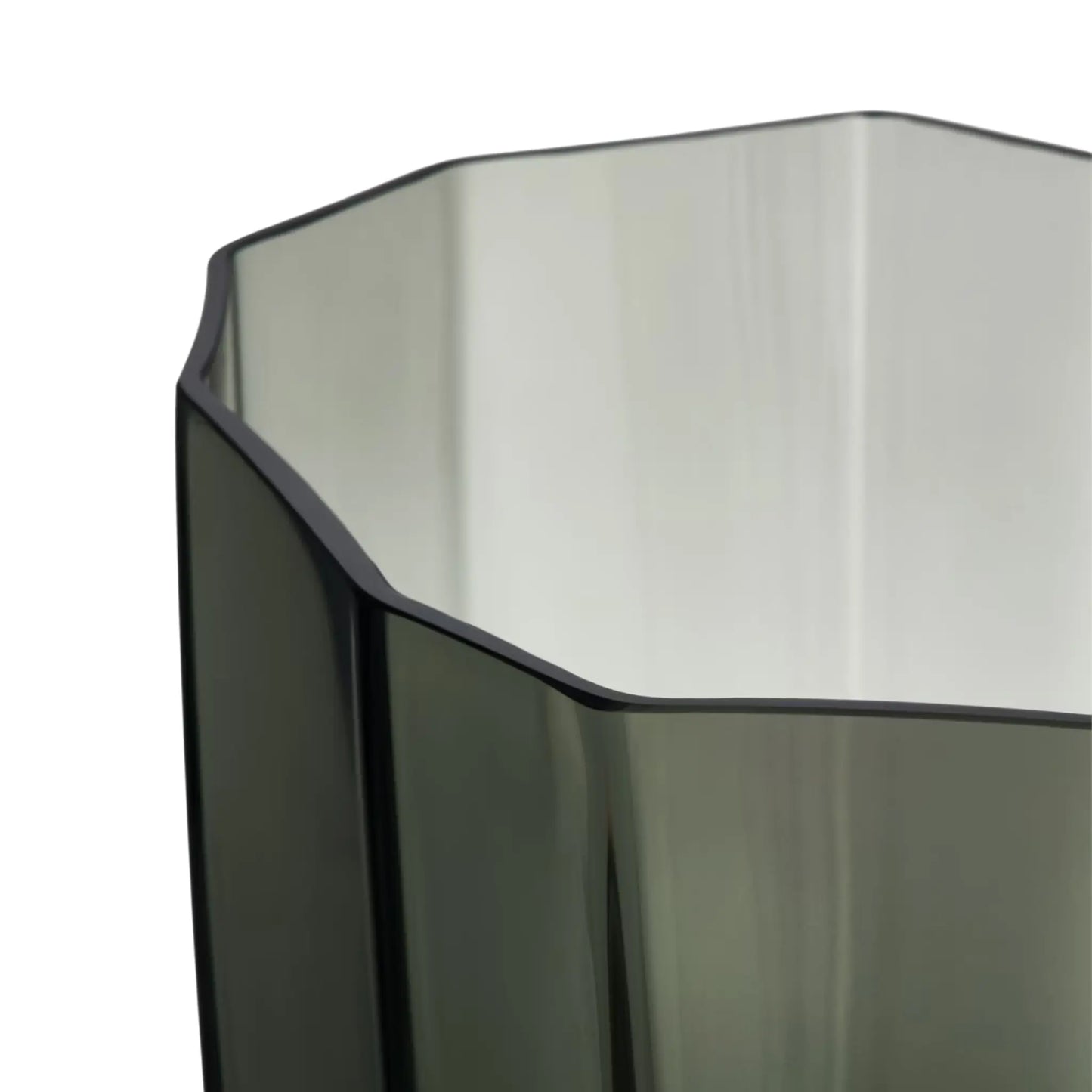 Orrefors, Reed Vas 50 cm, Mossgrön