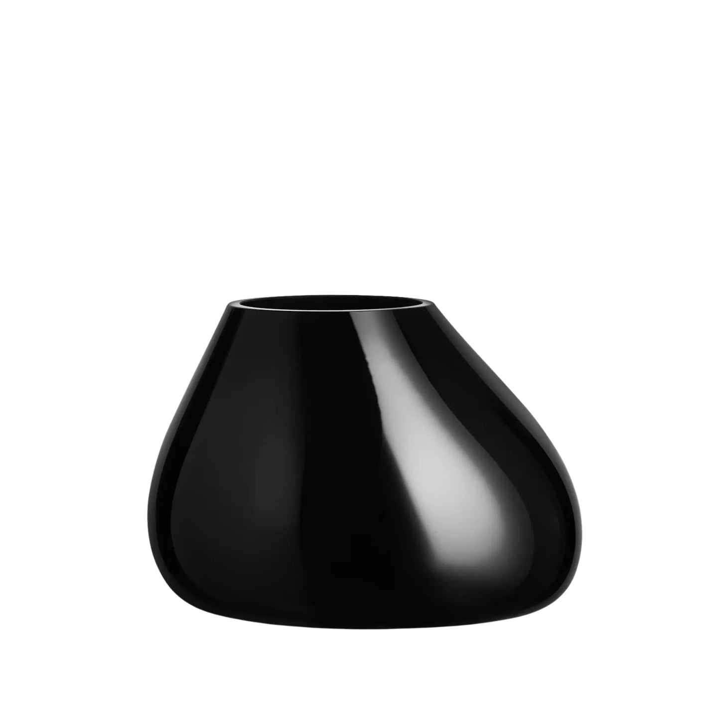 Orrefors, Ebon Vas 19 cm, Svart